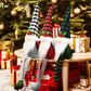 Teeker 3Pcs Christmas Gnomes Plush - Handmade Xmas Gnomes Santa Scandinavian Tomte Ornaments - Buffalo Check Plaid Christmas Gno