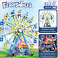 2024 Newly Upgrade Ferris Wheel Building Set With Fairy Light, Two-Way Rotating Ferris Wheel Building Blocks Set Of 813 Pcs, Amu
