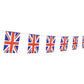 Uk British Flag,100Feet/76Pcs United Kingdom Union Jack National Country World Pennant Flags Banner,Party Decoration Supplies Fo