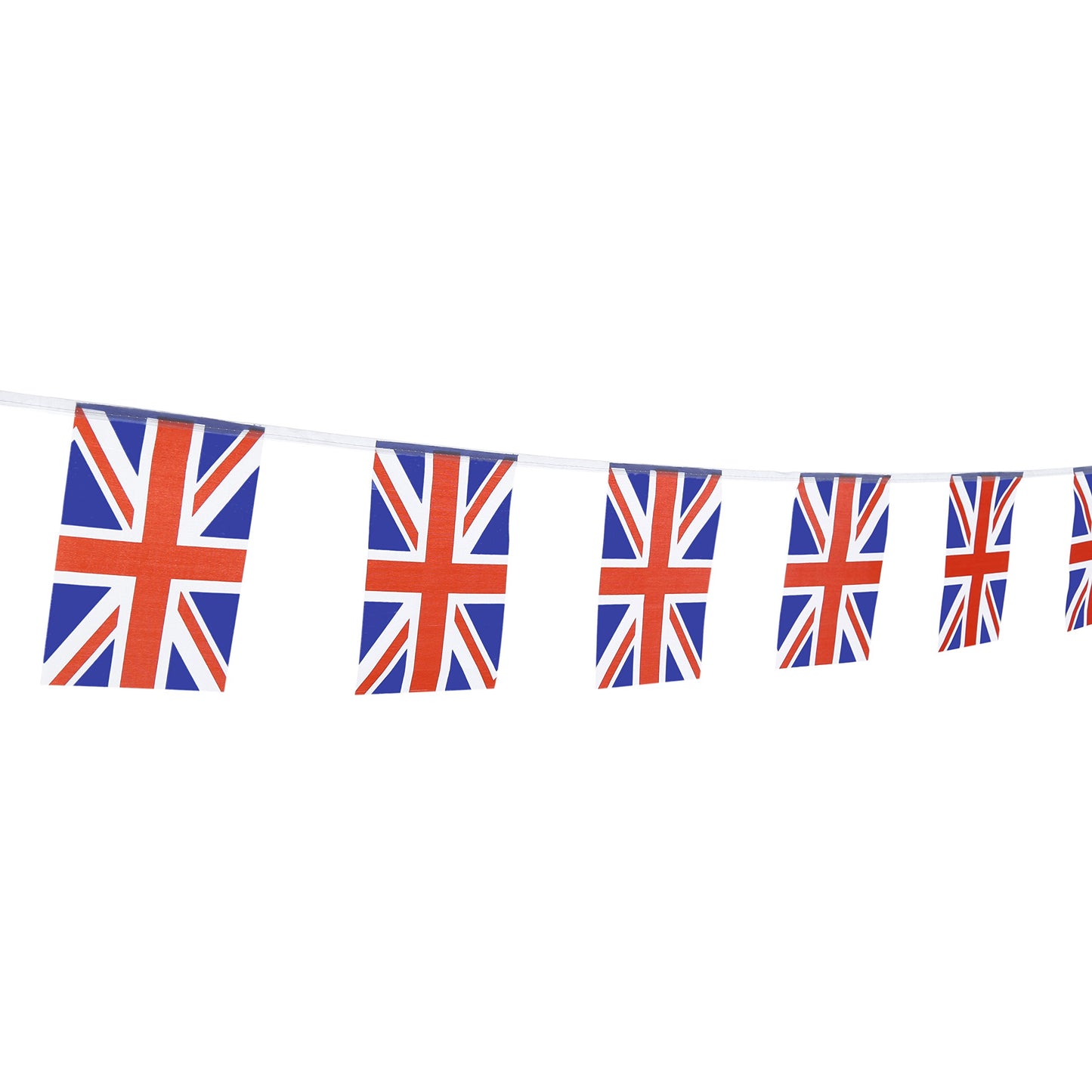 Uk British Flag,100Feet/76Pcs United Kingdom Union Jack National Country World Pennant Flags Banner,Party Decoration Supplies Fo