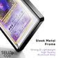 SellCCG PSA Slab Shell Case - 3-Pack Metal Magnetic Card Protector, UV Protection, 3.4 x 5.5 inches, Black