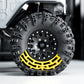 INJORA 1.3 Silicone Rubber Inserts and Swamp Claw Tires for TRX4M SCX24 1/18 1/24 RC Crawler Car Upgrade(Yellow)