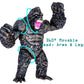 Twcare King Kong Vs Godzilla Attack Action Figure 6.5” Fight Mode Gorilla Ape Solid Wild Movie Series, Travel Bag