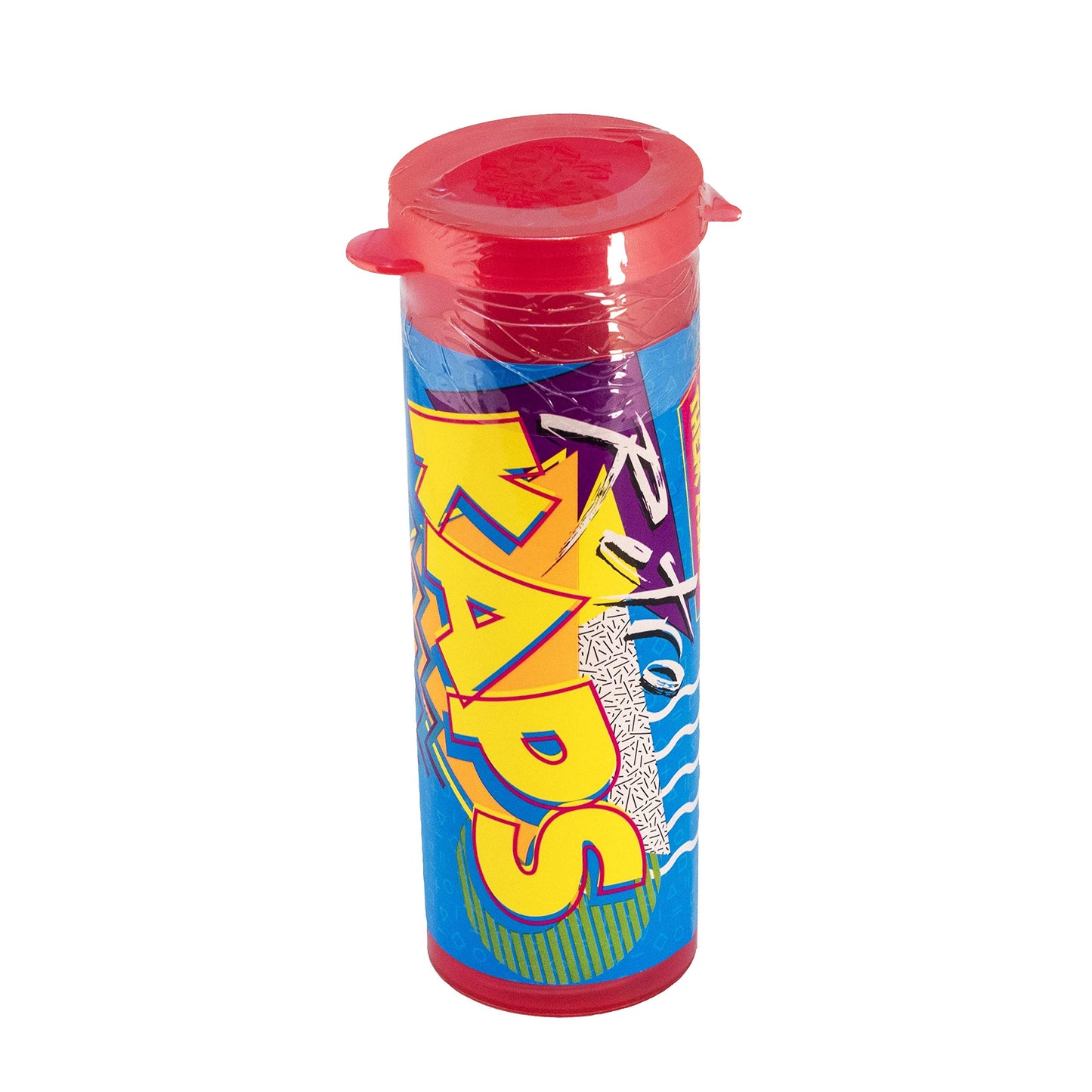Pog Retro Kaps Neon Red Storage Tube Starter Set Game Includes: 20 Pogs & 2 Exclusive Slammers