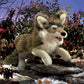 Folkmanis Gray Wolf Hand Puppet Gray/Black/White, 1 Ea