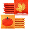 Ceenna 12 Pcs Thanksgiving Bean Bags Halloween Pumpkin Cornhole Game Bags For Tossing Christmas Game Bean Bags Corn Hole Beans B