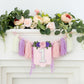 HODIHIWI Handmade Wildflower 1st Birthday High Chair Banner Purple Pink Floral Theme Party Decoration For Girls Wall Hangings De