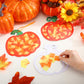 Chiisong 24 Sets Pumpkin Crafts Kit DIY Tissue Paper Sign Crafts for Back to School Fall Harvest Thanksgiving Religious Christia