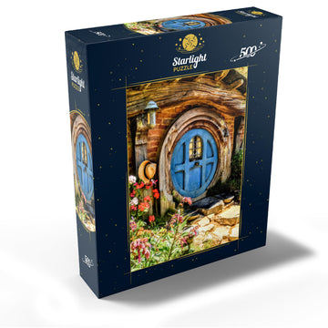 MyPuzzle.com 500 Piece Jigsaw Puzzle - Colorful Hobbit House in Hobbiton, Cardboard