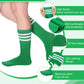 5 Layered Tutu Skirt For Kids Tulle Tutu Skirt With Tube Socks Princess Runners Costumes Cosplay For Girls Kids (Green,Kid)