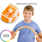 Cubidi® Magic Snake - Fidget Toy For Kids - Perfect Travel Toys For Kids Ages 4-8 - Great Gift For Boys And Girls Birthday, Christmas, Stocking Stuffers - 48 Blocks (Orange)