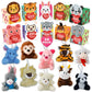 Atfunshop Valentines Day Gifts Box For Kids With Animal Plush Toys 30 Pack Valentines Mini Keychains And Gift Card In Bulk Excha