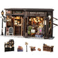 Fsolis DIY Miniature Dollhouse Kit for mature-themeds - Tiny House Mini Scene 3D Puzzles Gifts for Women Teenagers Craft Lovers (Magic Coffee)
