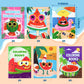Dvbonike 24Pcs Watermelon Coloring Books - DIY Color-in Pages, Summer Beach Art Supplies for Kids Age 4-8, Perfect Party Favors and Classroom Activities