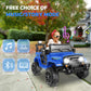 Hikole Ride On Car With Remote Control Toddler Jeeps, 12V Kids Electric Power Car Wheels With Multi-Function Dashboard, Spring Suspension, Led Lights, Battery Operated Vehicles For Boys Grils, Blue