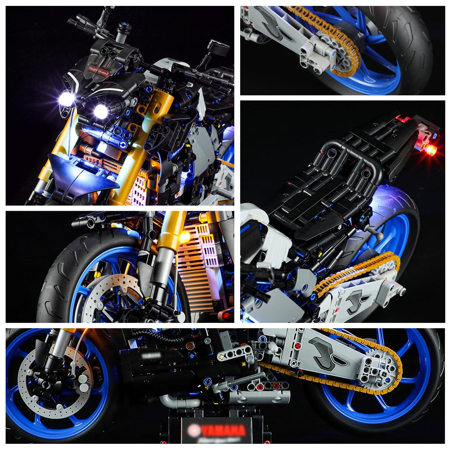 YEABRICKS LED Light for Lego-42159 Technic Yamaha MT-10 SP Building Blocks Model (Lego Set NOT Included)