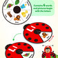 Coogam Interactive Alphabet Learning Toy, Abc Number Letters Spinning Game, Sight Words Animal Pattern Ladybug Cards, Montessori Educational Toy Gift For 3 4 5 Year Old Baby Toddlers