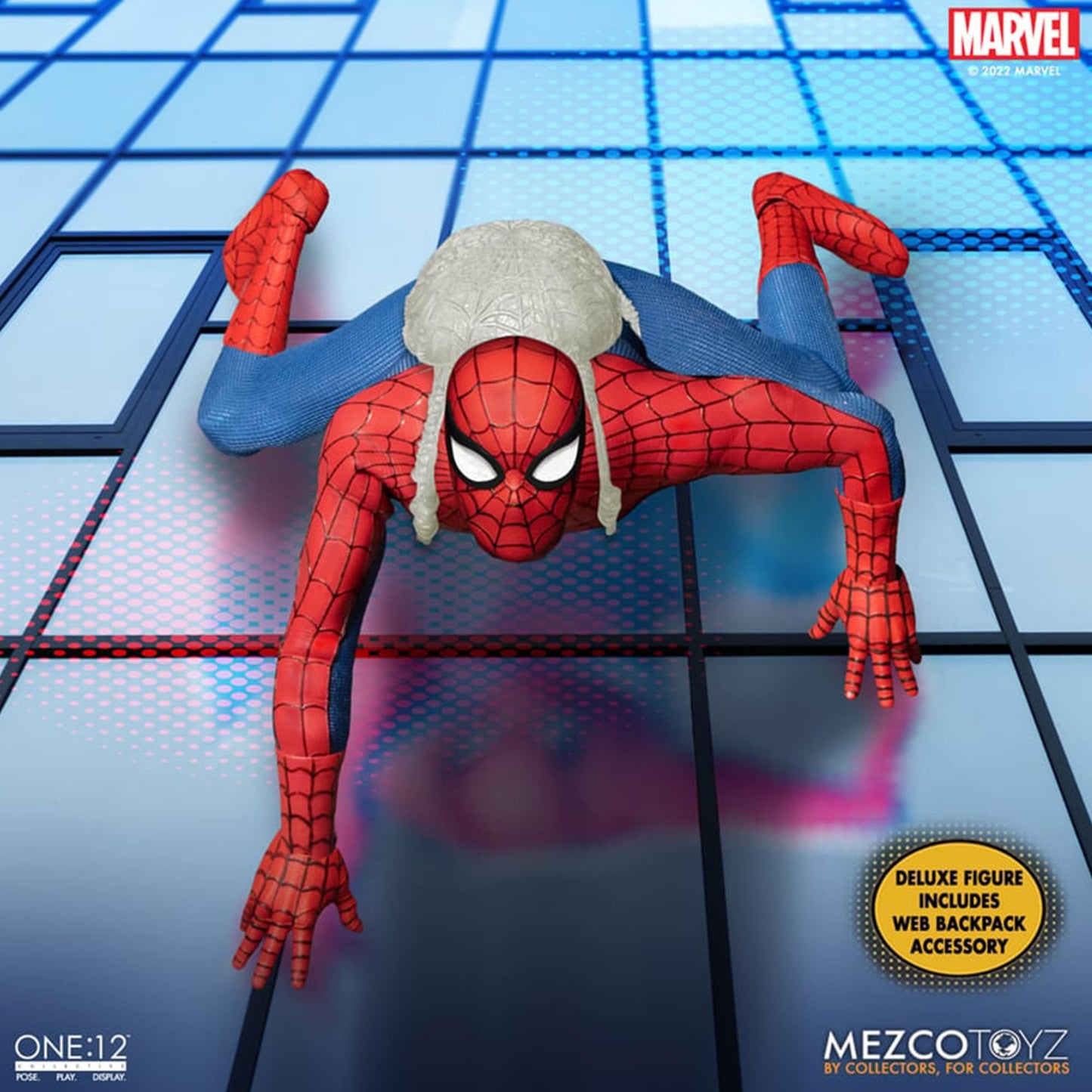 Mezco The Amazing Spider-Man One:12 Deluxe Action Figure - Multicolor Plastic, Standard Size, Model 76295