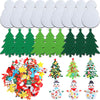 Tatuo Christmas Felt Craft Kits for Kids - DIY Snowman & Christmas Tree Set - Wall-Mounted Crafts - Fun Home Activities