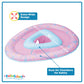 Swimschool Lil Narwal Baby Pool Float - 6-24 Months - Infant Swim Float With Splash & Play Activity Center And Safety Seat - Pin