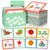 105 Cards, 269 Pictures Abc Alphabet Flash Cards For Toddlers 2-4 Years, Toddler Flash Cards For 1,2,3,4,5,6 Years Kids, Abc Animals Fruits Vegetables Number Transportation Color Shape Sigh Words