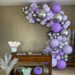 Purple And Silver Balloons, Purple White And Silver Balloons, Silver Confetti Balloons Purple White Latex Balloons For Birthday