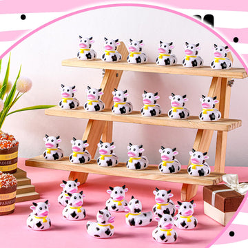 Relaxgiant 48 Pcs Cow Ducks Mini Cow Rubber Ducks Bulk Cow Print Duck For Birthday Party Favors Baby Shower Kids Boys Girls Bath