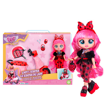 Cry Babies Bff Lady'S Scooter - Girls And Boys Ages 5 And Up, 7.8 Inch Doll, Multicolor