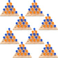 Haconba 8 Packs Wooden Triangle Peg Games Family Wooden Board Game Learning Puzzles Strategy Toy for Travel Gathering Teens mature-themed
