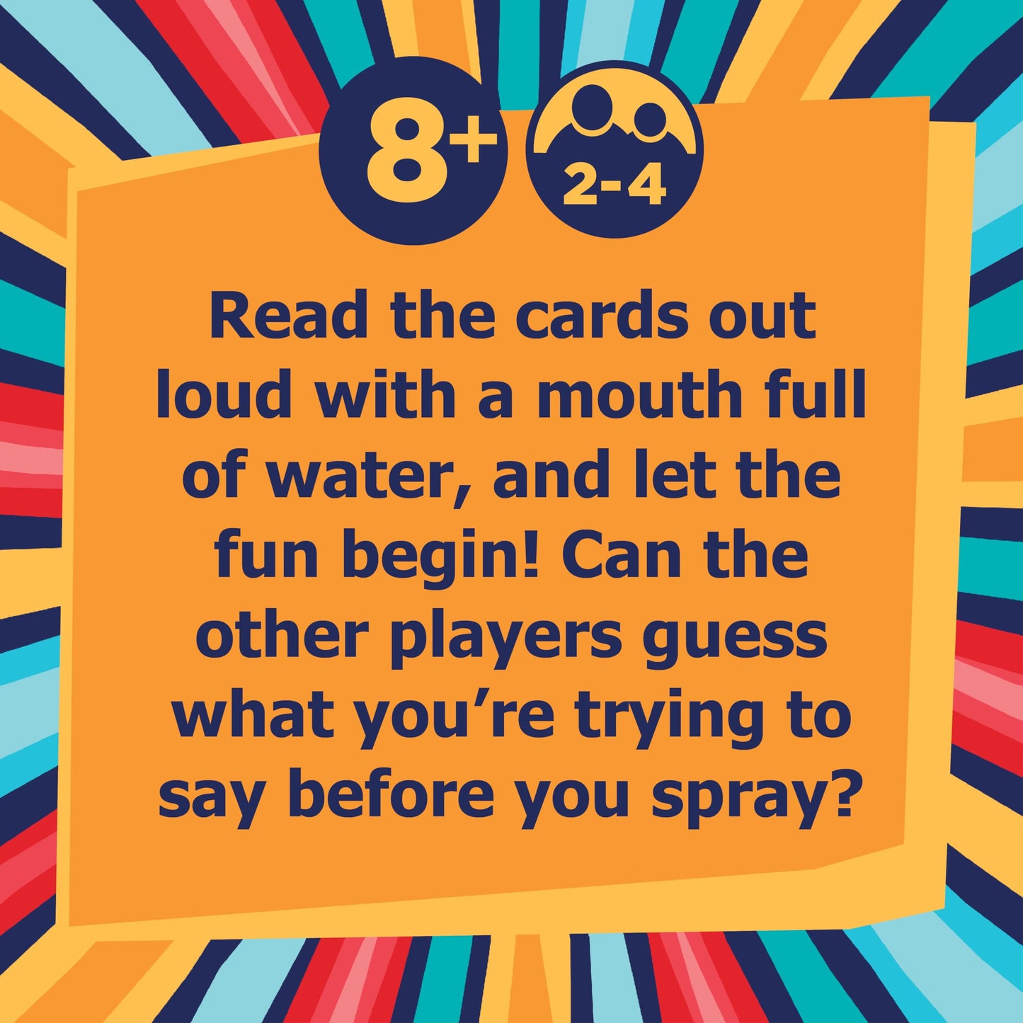 Playmonster Swallow Your Words Card Games - Board Game For Family Game Night, Sip It, Say It, Don'T Spray It, Multiplayer Game,