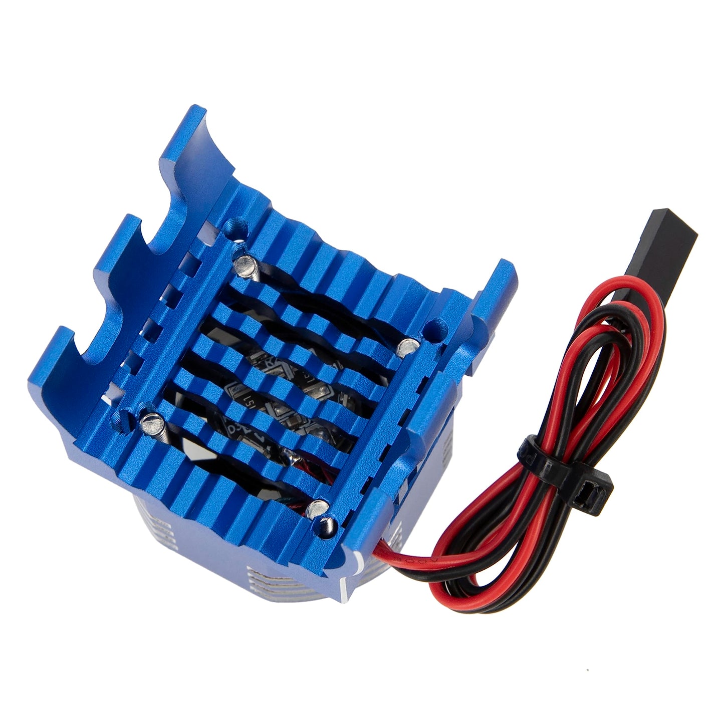 DKKY RC Motor Cooling Fan Heatsink 21000RPM 36mm for Traxxas TRX4 TRX6 Axial SCX10 540 550 1406 1410 1415 1412 Motor (Blue)