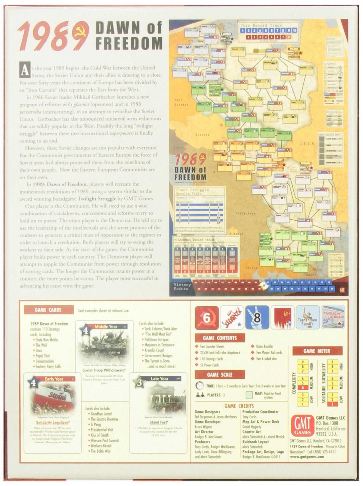 Gmt Games 1989: Dawn Of Freedom