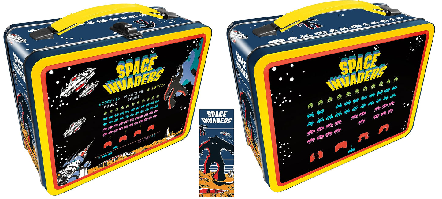 Space Invaders Embossed Tin Fun Box