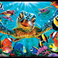 Buffalo Games - Vivid Collection - Tiny Bubbles - 300 Large Piece Jigsaw Puzzle , Blue