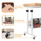 Tektalk 2000 Piece Foldable Puzzle Board With Height Adjustment, Jigsaw Puzzle Table With 2 Felt Cover & 8 Sorting Trays/Drawers, Puzzle Easel With Legs, Enclosed With 4 Roller Wheels (White)