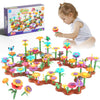 224Pcs Children'S Flower Garden Building Toy Set, Theme: Garden Design Game, Suitable For Girls Aged 3-8, Stem Preschool Childre