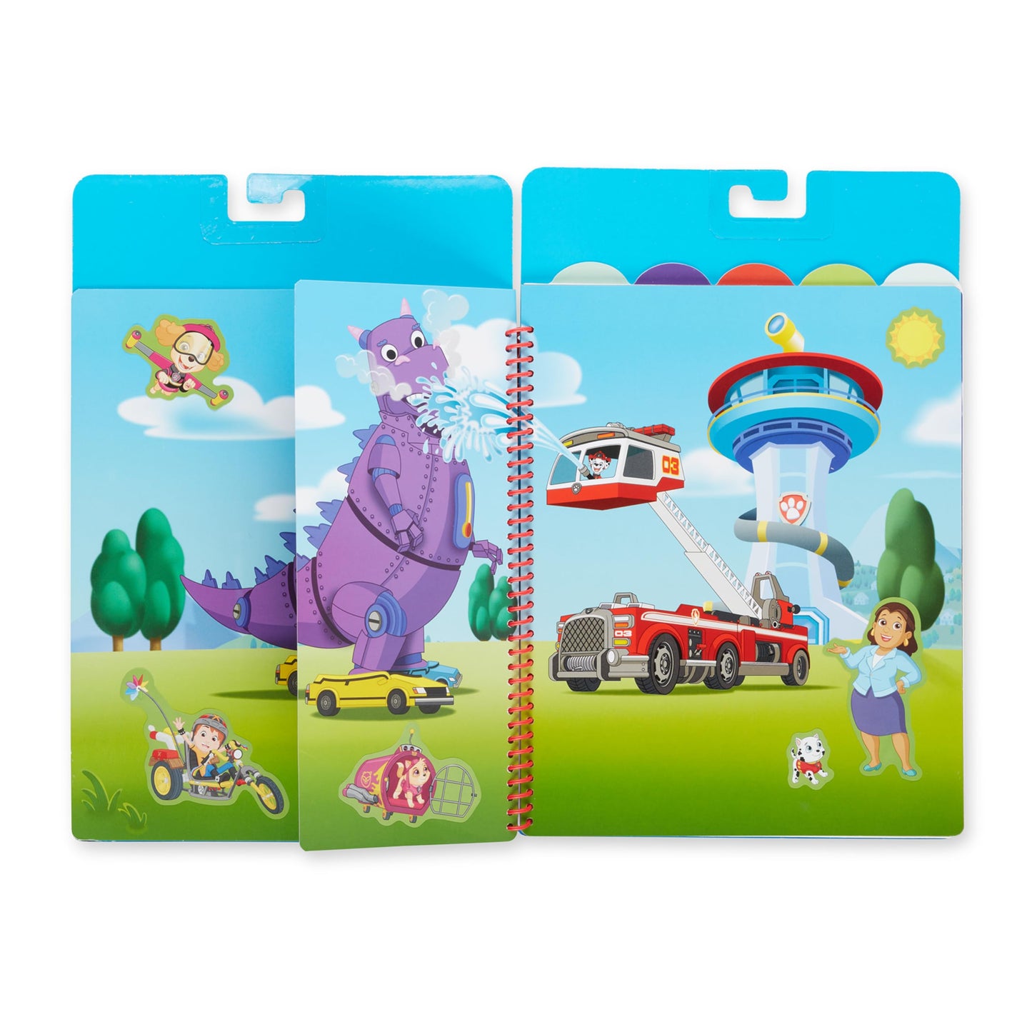 Melissa & Doug Restickable Stickers Flip-Flap Pad 3-Pack, Classic Missions, Adventure Bay, 7.5 inches, Multi, Model 33309