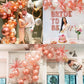 Rose Gold Balloons Garland Arch Kit,144Pcs Metallic Rose Gold Confetti Balloons For Bachelorette Bridal Shower Wedding Graduatio