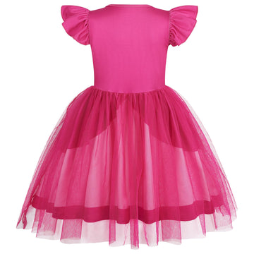 Marendyee Princess Costume Dress For Girls Halloween Costumes Tulle Mesh Dresses 6-7