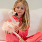 Laila and Lainey Plush Ballerina Flamingo Stuffed Animal 16.5 Inch Gold for Girls Birthday Gifts and Decor