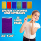Bedwina Mini Prism Spiral Notepads - (Bulk Pack of 24) Small Pocket Mini Notepads for Kids, 2.5 Inch x 3.6 Inch - Spiral Sketch
