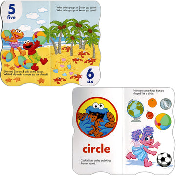 Sesame Street First Books Series; Big Bird'S Letters, Abby'S Shapes, Elmo'S Colors, Cookie'S Numbers [Board Book Hardcovers, 4 B