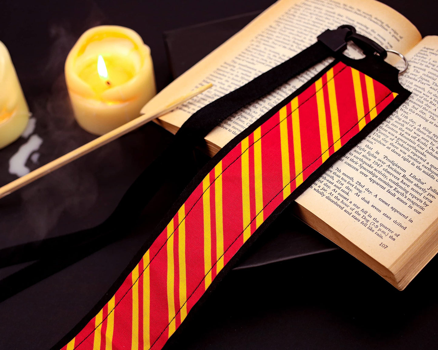 Varsany Wizard Magic Wand Holder Holster with School House Colors (Red & Yellow)