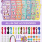 AONTESS Unicorn Bracelet Making Kit for Girls - DIY Jewelry with Beads & String, Small, Purple, Model BZQ-UZ, Ages 6-12