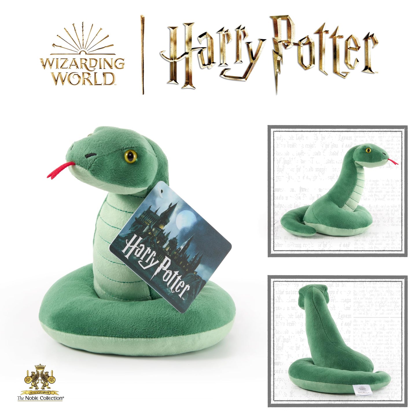 The Noble Collection Harry Potter Slytherin Plush Mascot - Green Polyester, Model 1
