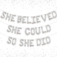 Katchon, Silver She Believed She Could So She Did Balloons - 16 Inch | Congrats Balloons For Congratulations Decorations | Graduation Balloons Class Of 2025 For Graduation Decorations Class Of 2025