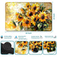 Rwutytiul Yellow Sunflower Card Playmat 24 X 14 Inch With Tube Bag, Card Gameplay Desk Mat For Commander Deck, Mtg, Rpg, Ccg, Tc