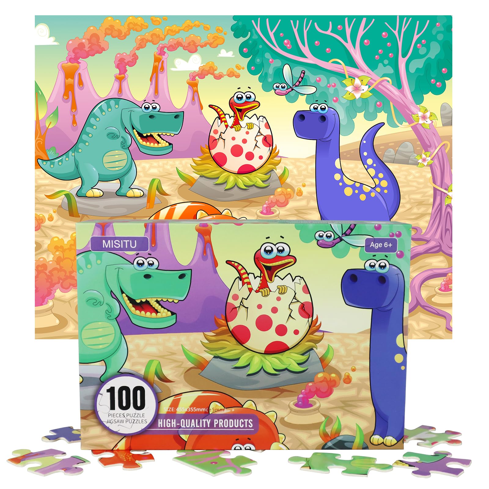 Misitu 100 Piece Puzzles For Kids Challenge Difficult Puzzles 100 Piece Puzzles For Adults Landscape Puzzles 100 Pieces Fantasy 