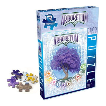 Renegade Game Studios 1000 Piece Jigsaw Puzzle - Arboretum, 26 X 19 Inches, Features Art From The Critically Acclaimed Card Game, Arboretum, Age 10 & Up (Rgs2151)
