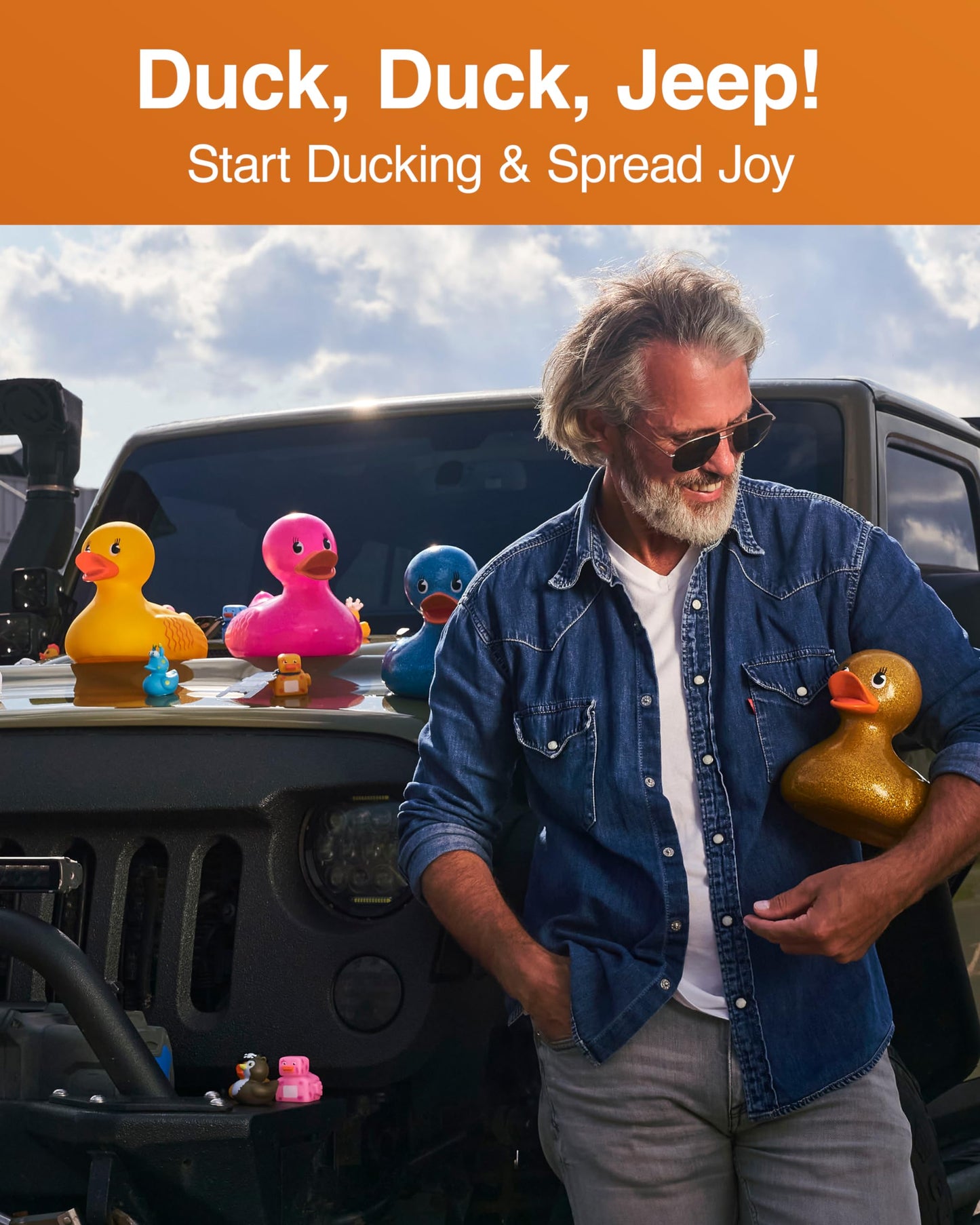 Giant Rubber Duck - 10.5  Inches - Our Large Rubber Duck Provides Big Ducky Fun in a Cute Custom Giftable Box - Traditional Yellow and Glitters Rubber Ducks Available - Blue